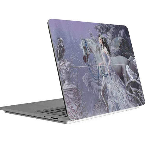 Fairy with Horse in Snow by Nene Thomas Surface Laptop Studio Skin